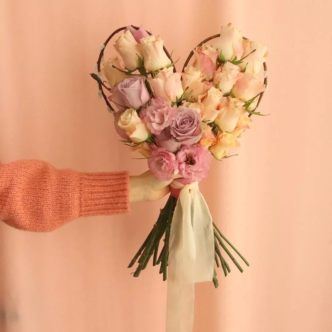 表白神器｜心形花束图片集锦（含教程）