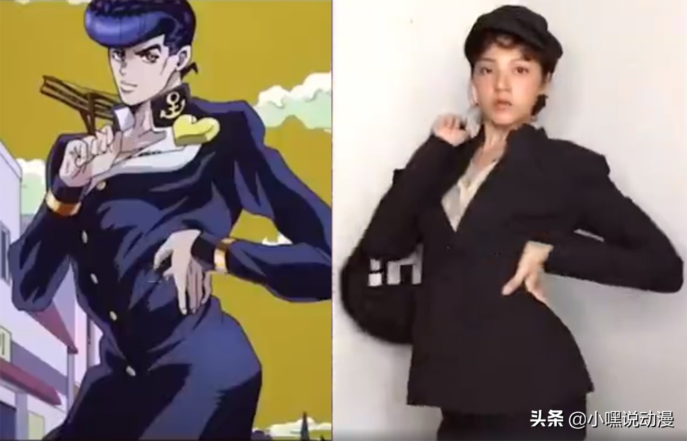 JO厨小姐姐还原JOJO立，历代JOJO全部拿下，连伊奇也不放过