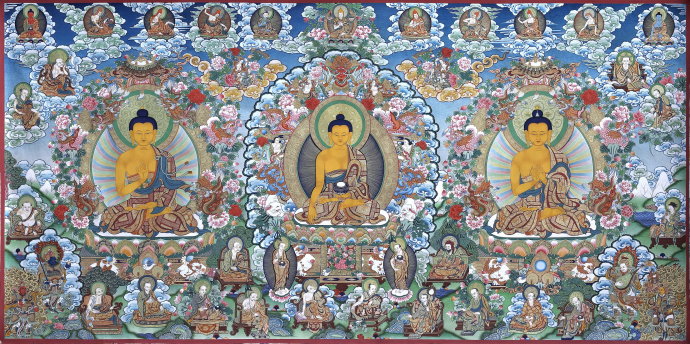 唐卡100幅欣赏,金唐卡和红唐卡还有黑唐卡哪个好