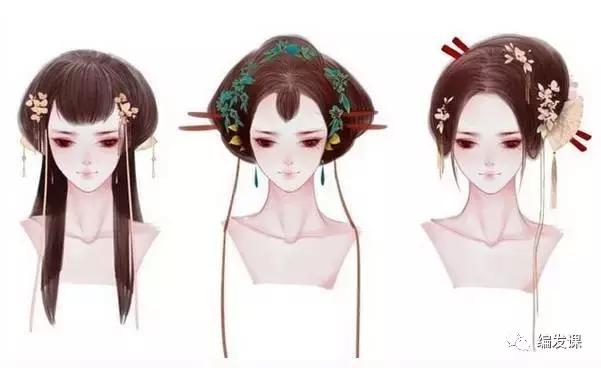 古代编发教程插簪子和发夹,古代编发怎么编