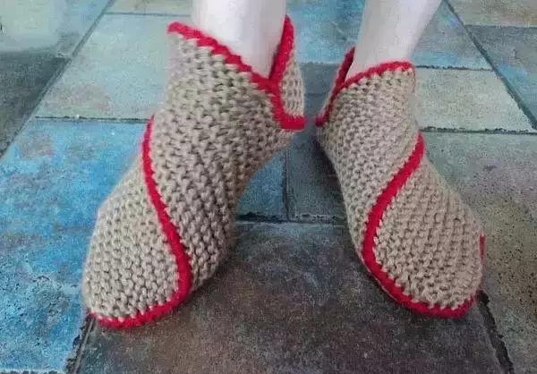 好看的毛线拖鞋花样编织,毛线的鞋怎么做