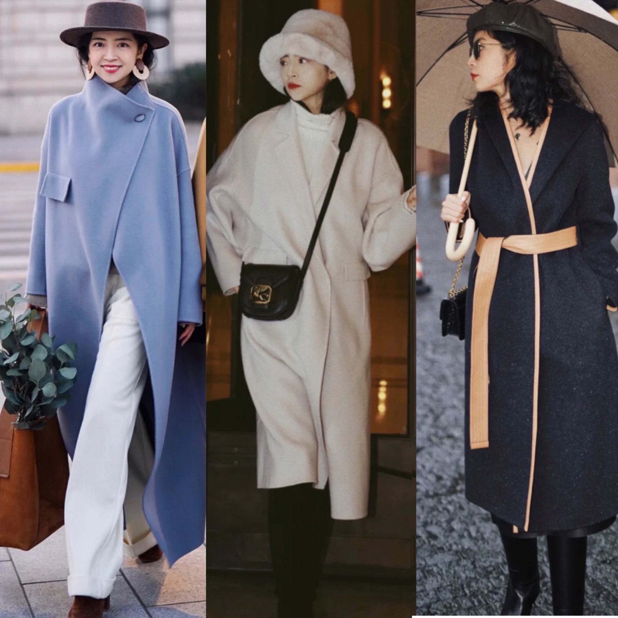 三木呢子大衣搭配,三木大衣冬季搭配