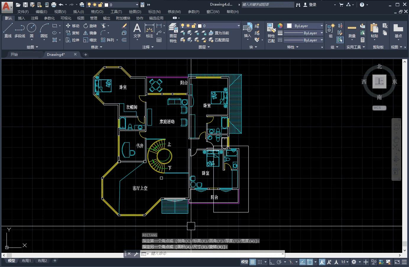autocad图形裁剪,autocad绘制图幅