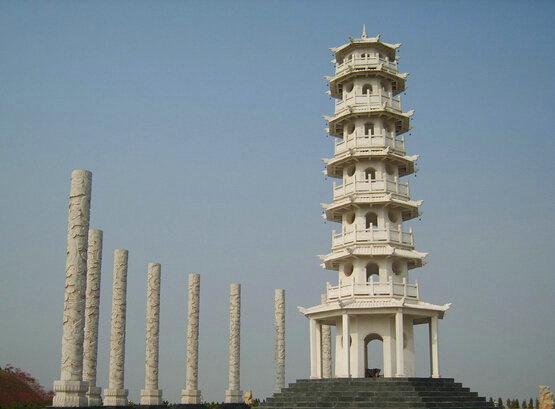 汉白玉佛塔的寓意和象征,石雕佛塔效果图