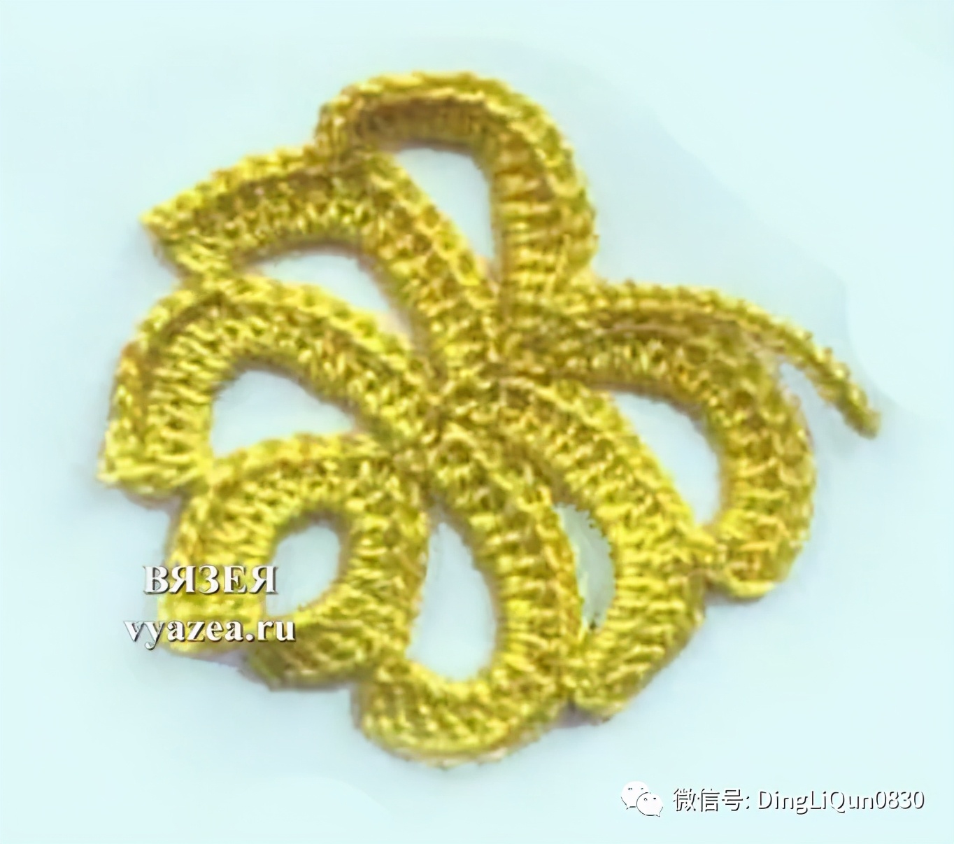 树枝树叶的编织图解,树叶钩针编织教程图解