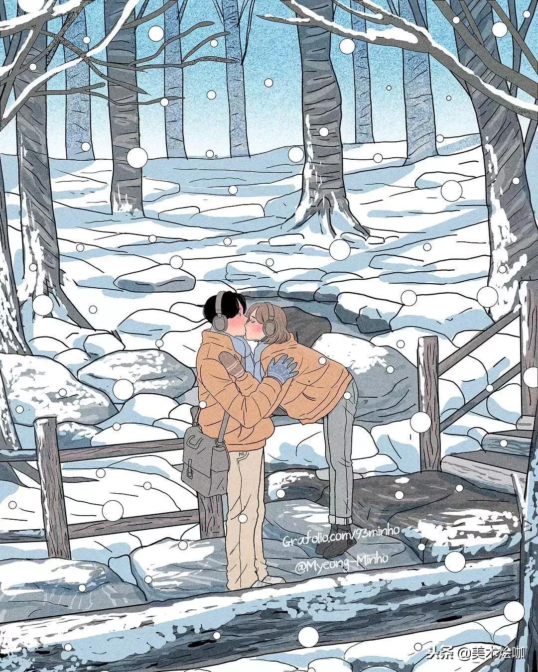 少女心爆棚的唯美插画,软萌插画清新少女心