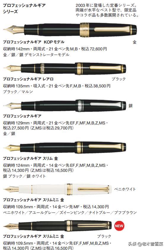 日本钢笔三大品牌,2021年钢笔前十品牌