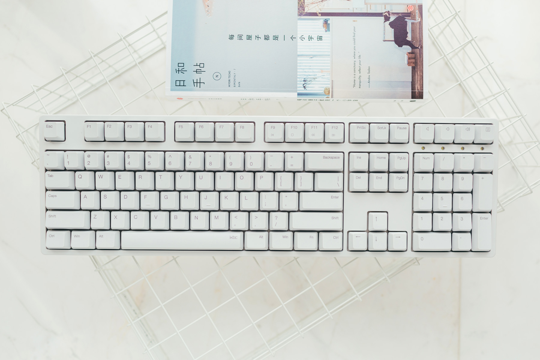 键帽推荐高颜值搭配透明键盘,机械键盘键帽推荐大全套