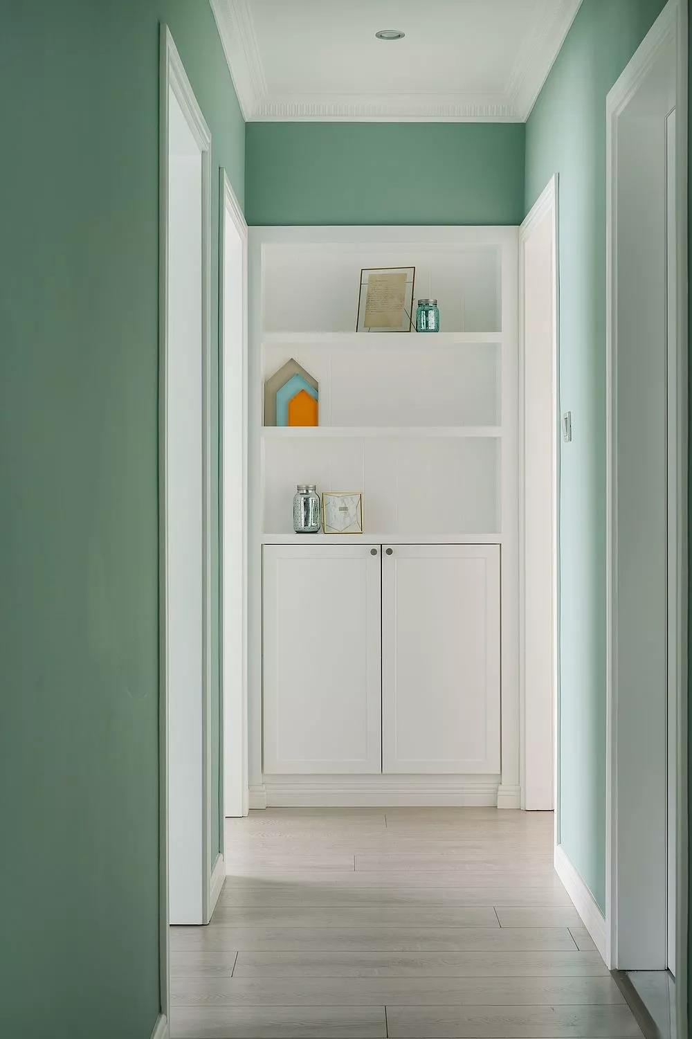 卧室绿色全屋乳胶漆,小户型房子刷乳胶漆好看