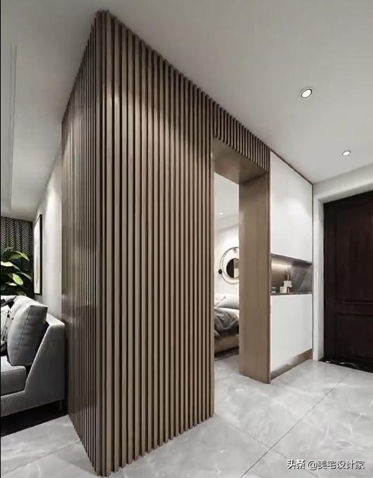 入户过道太窄,放鞋柜就堵大门,应该这样解决