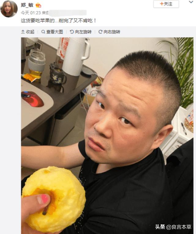 郑敏去岳云鹏家吃苹果,岳云鹏郑敏对岳云鹏的作用