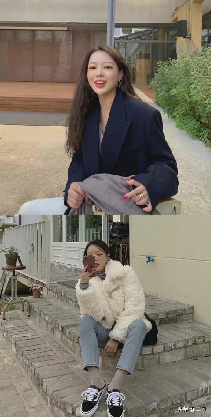 欧尼韩系穿搭,欧尼毛衣怎么搭配