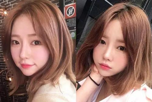 宽脸适合的发型图片女,宽脸女生适合的发型中长发图片