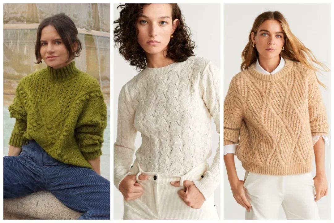 刘雯拉链毛衣哪个牌子好看,刘雯穿的熊图案毛衣