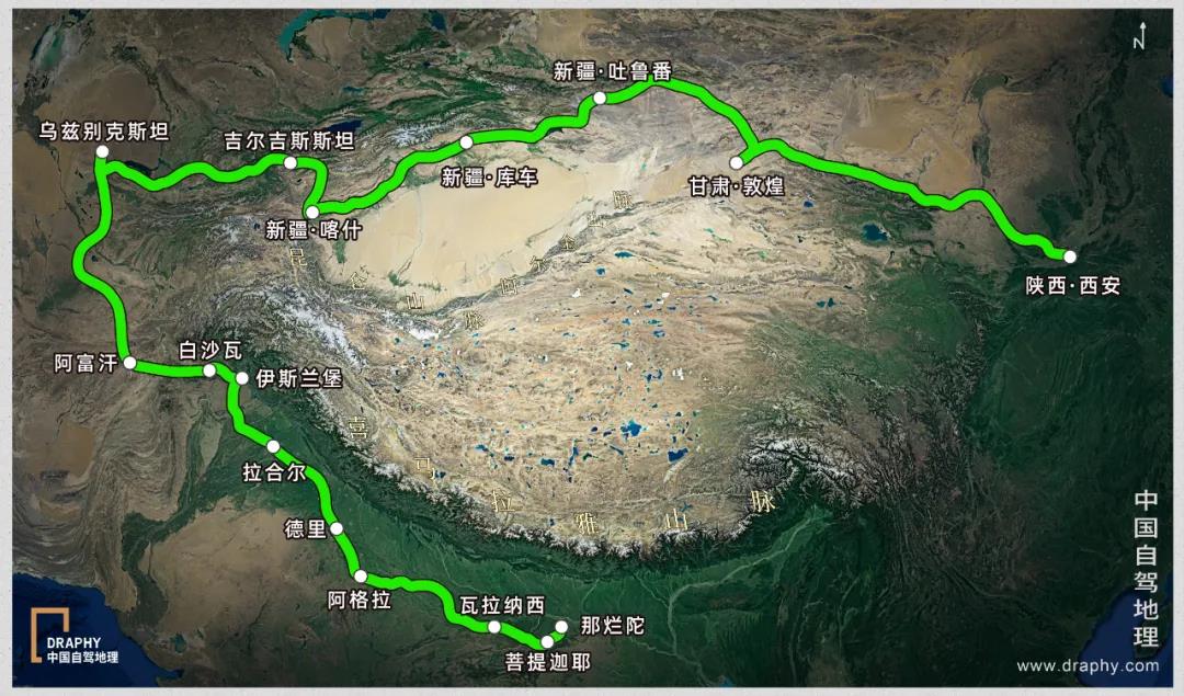 中国山脉地图详解,中国的地理五大山脉