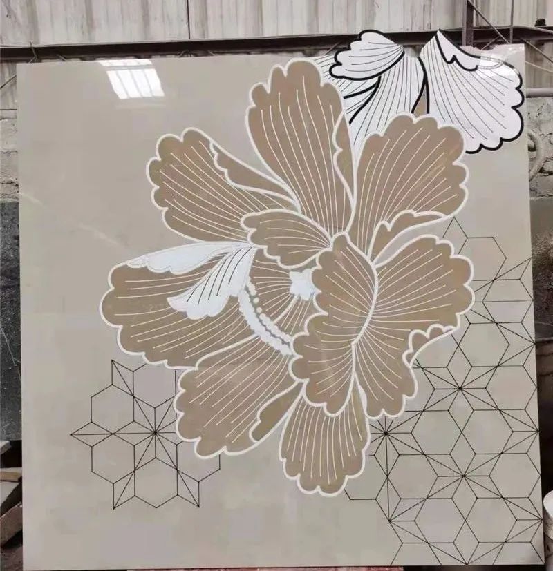 粤美水刀拼花许俞平:专注瓷砖加工做最后赢家