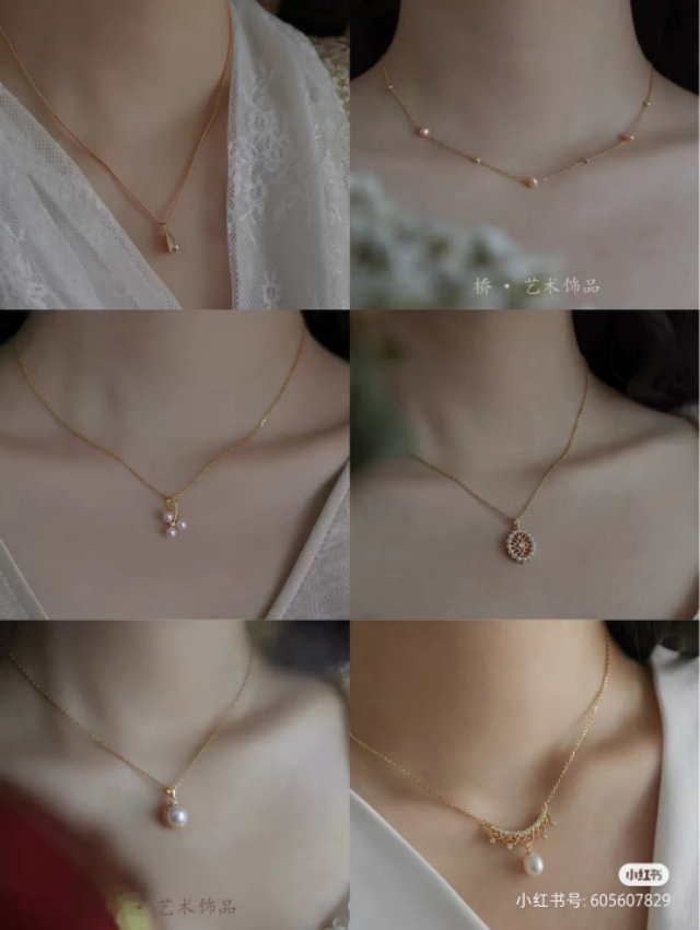 锁骨链百搭高级感,迷人的锁骨链总有一款适合你