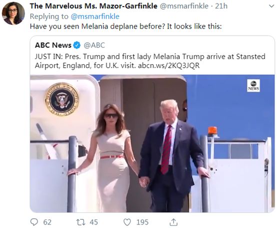 特朗普梅拉尼娅埃及,特朗普梅拉尼娅牵手上飞机