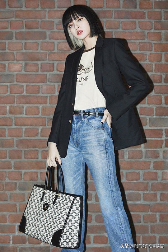 celine标志印花横款手袋,celine新款牛皮革手袋