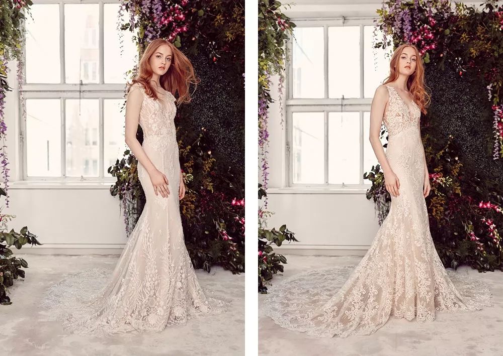 昆凌结婚穿的婚纱真的好大气,唐嫣昆凌婚纱