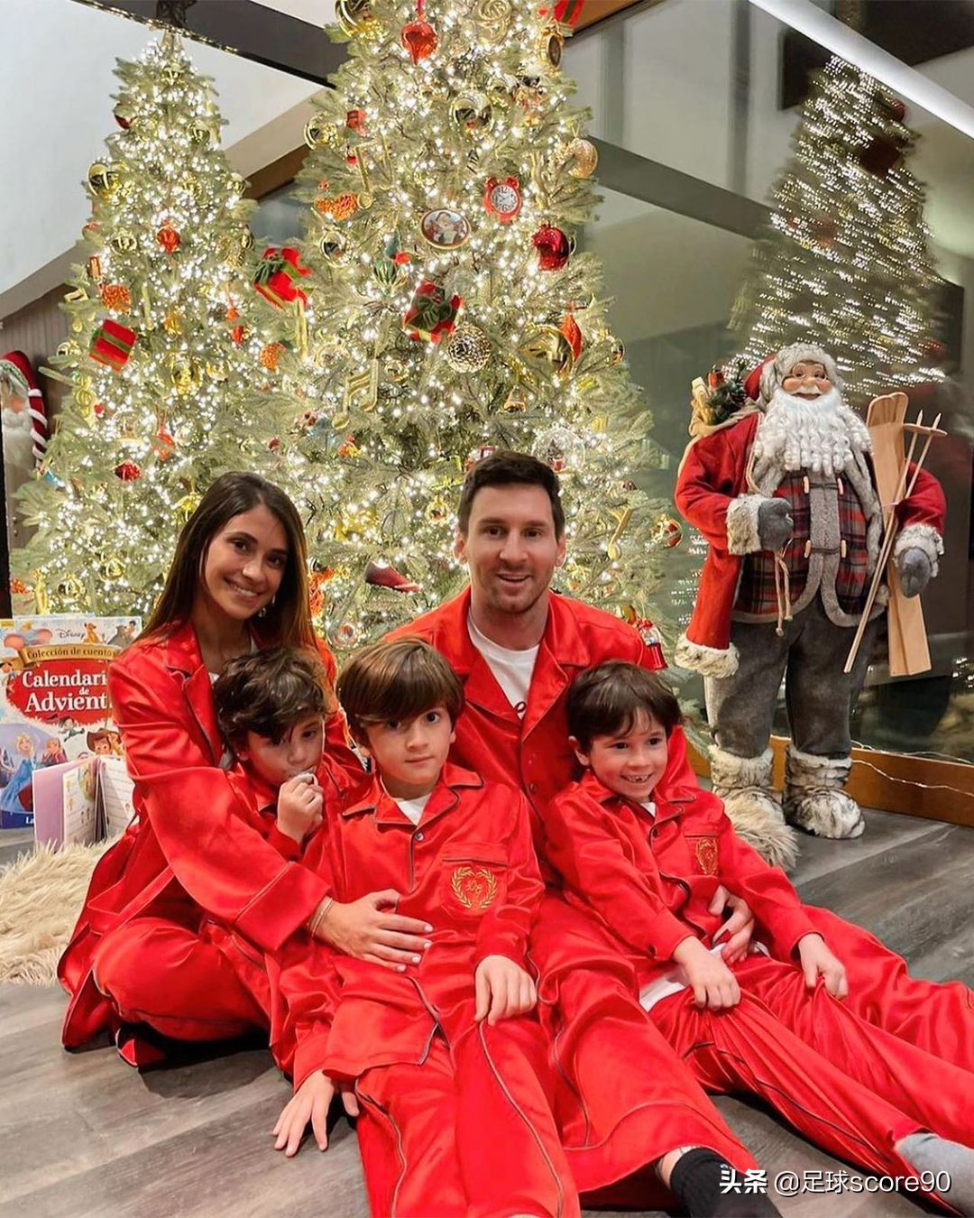 足球明星圣诞照,足球明星们的合照