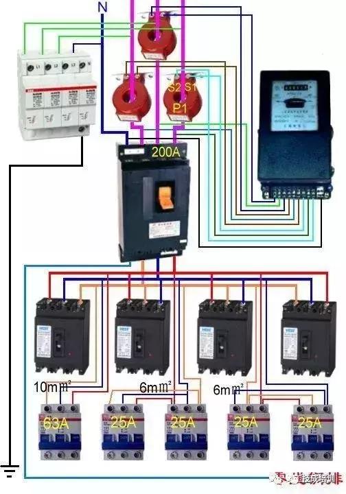 断路器按钮与接触器接线图,11种断路器接触器电气互锁接线图