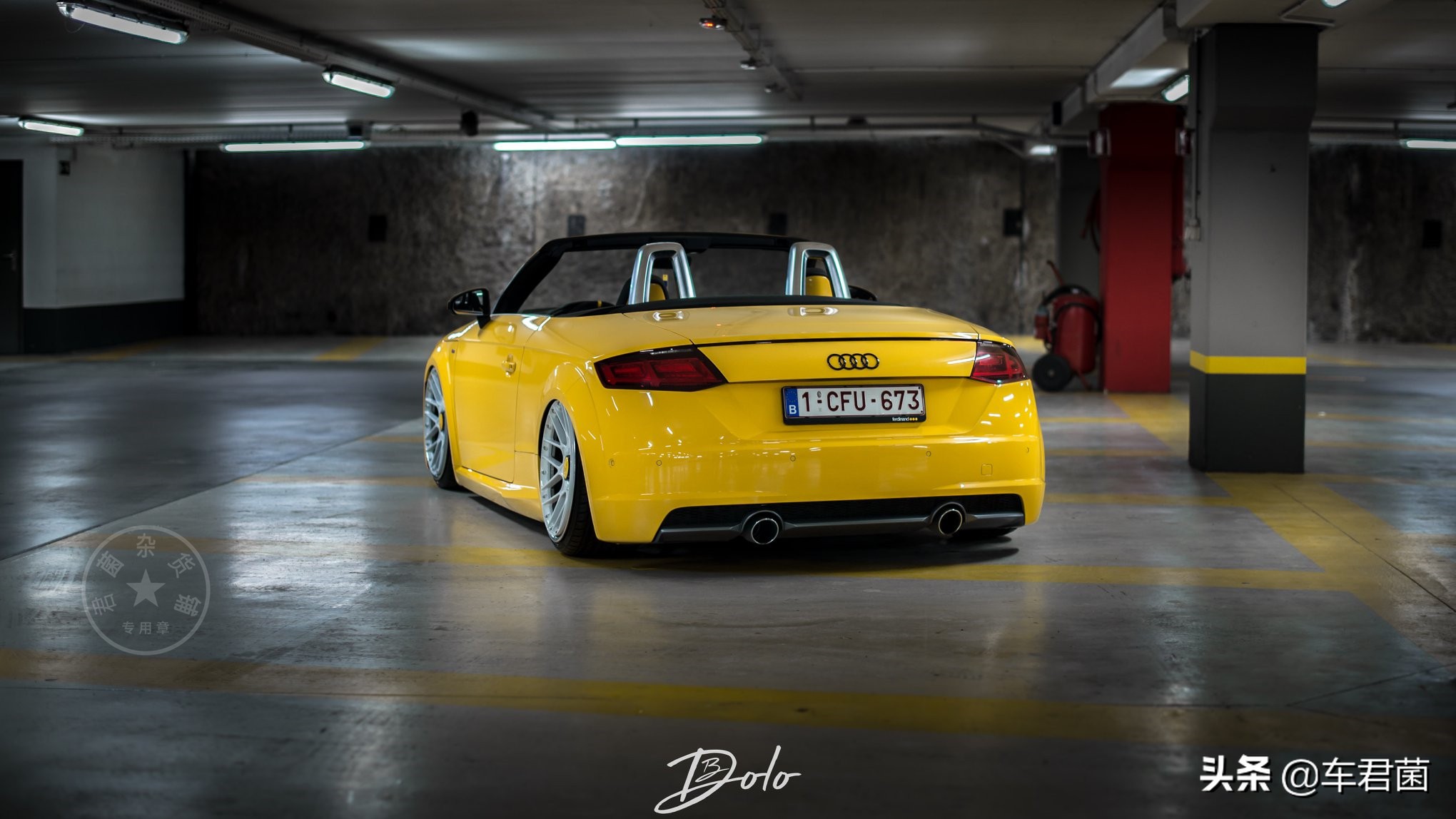 奥迪tt黑武士配白色轮毂,奥迪tt改怎么样的轮毂