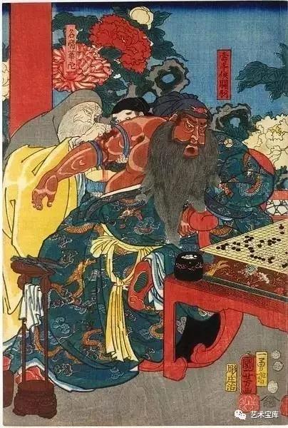 歌川国芳浮世绘中的源氏物语,西方美术史的画家