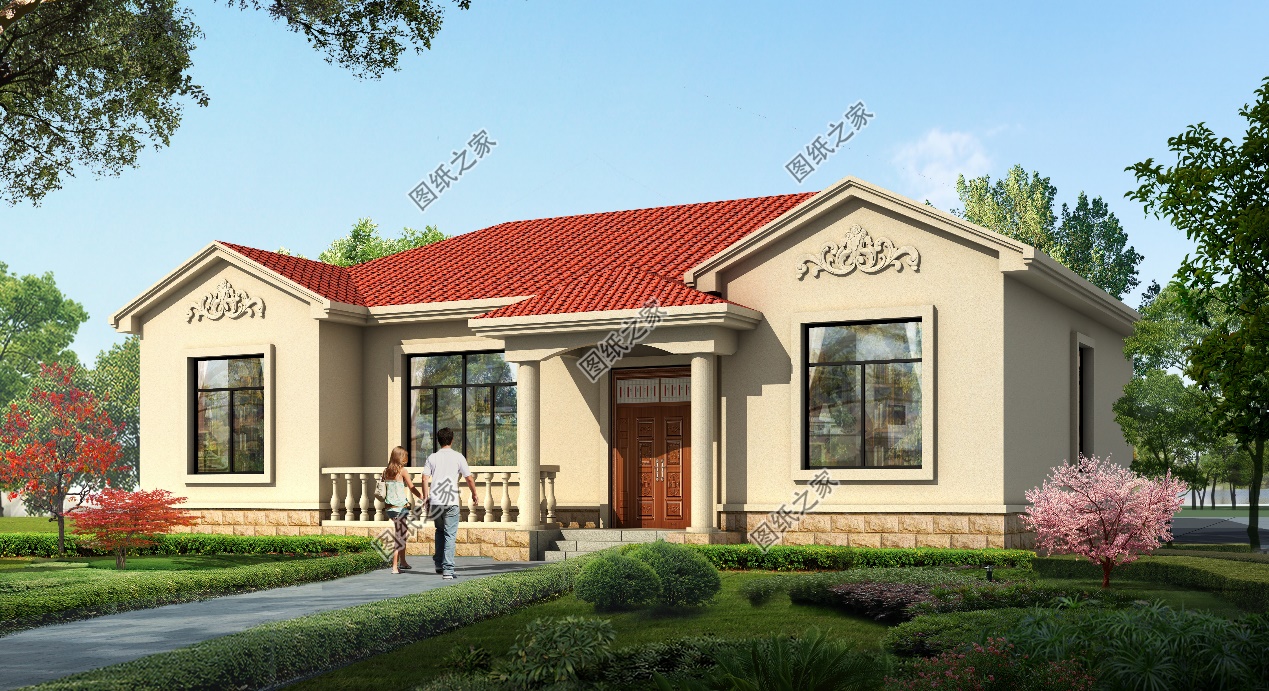 长15米宽10米房屋设计图平房,15米宽10米深一层平房