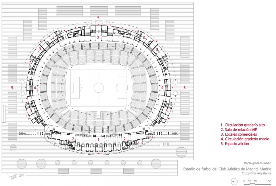 马德里竞技万达大都会球场外观,马德里竞技足球俱乐部