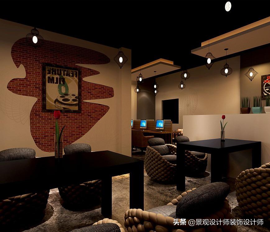 网咖设计效果图,网咖设计图哪找