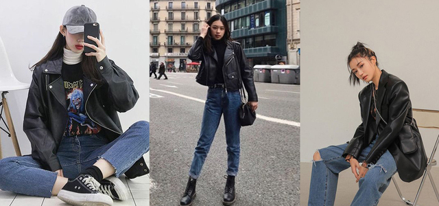 秋冬「黑色皮衣」瞬间帅到爆燃街头,6个终极穿搭公式