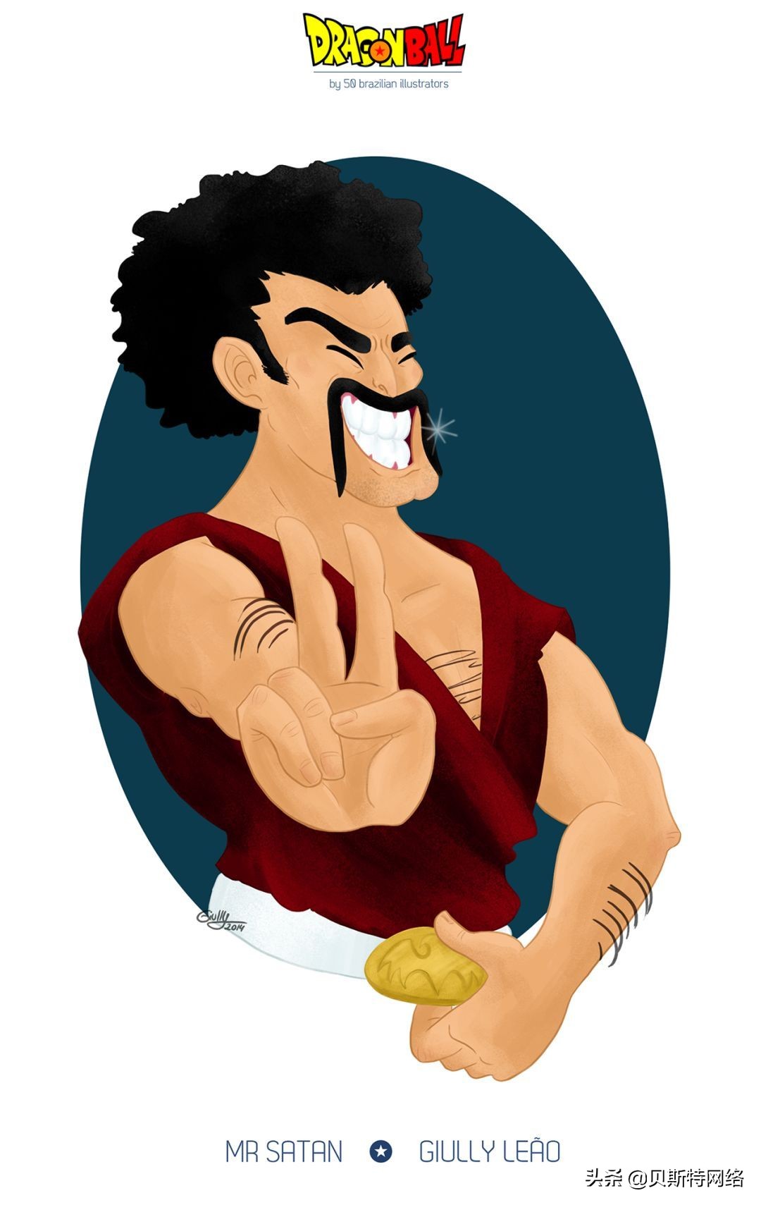 日本动漫插画师七龙珠,手绘龙珠经典插画
