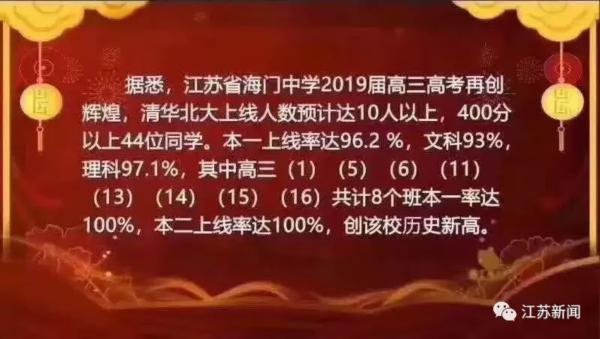 江苏各高中400分以上的人数排名,江苏的全部的高中