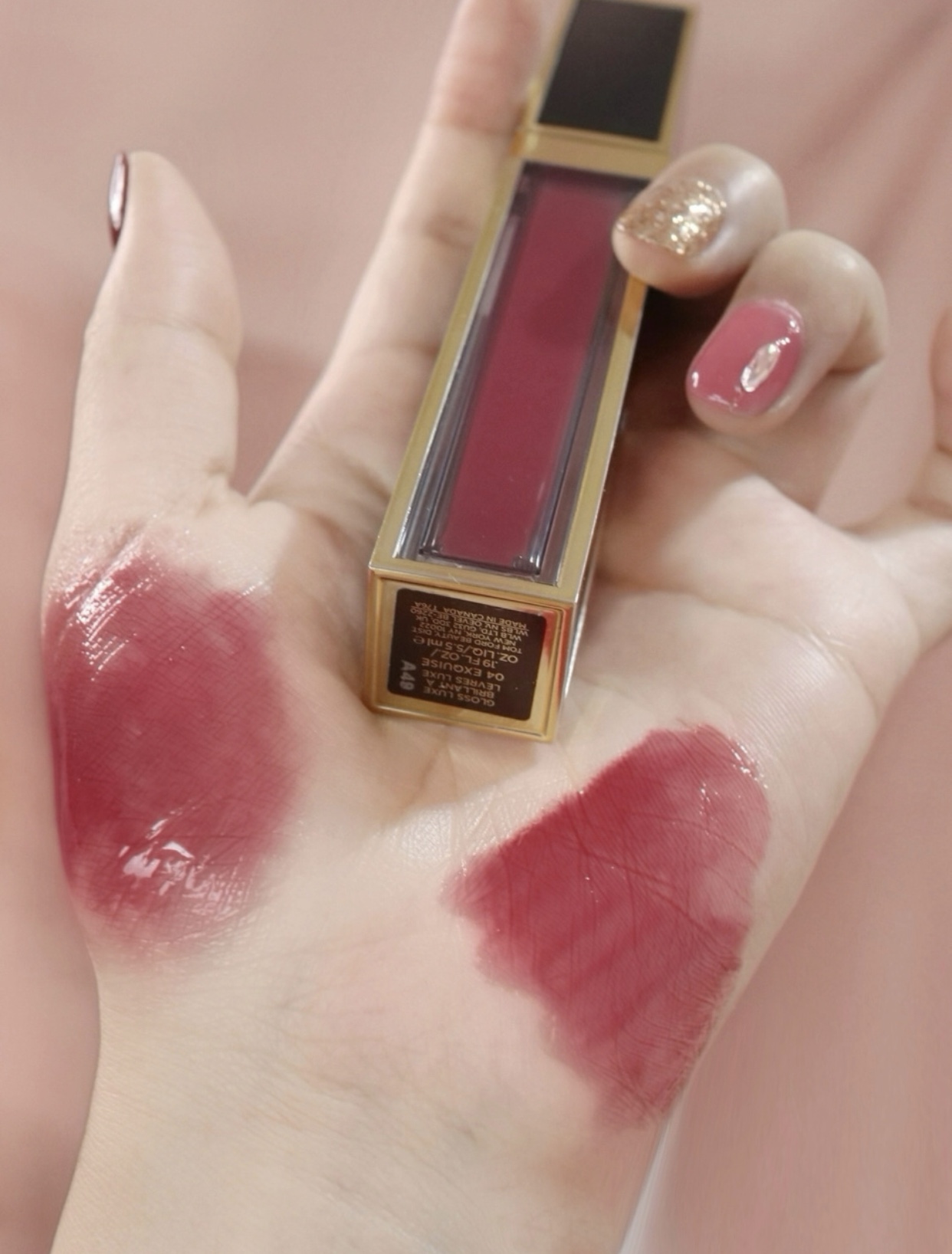 tf唇釉哪一只带细闪,tf唇釉04蜜桃乌龙