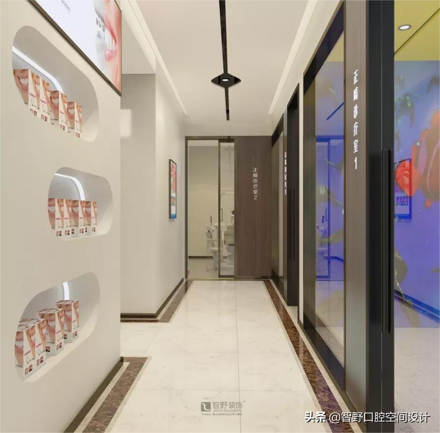 牙科诊所装修设计效果图两层,口腔牙科装修设计效果图