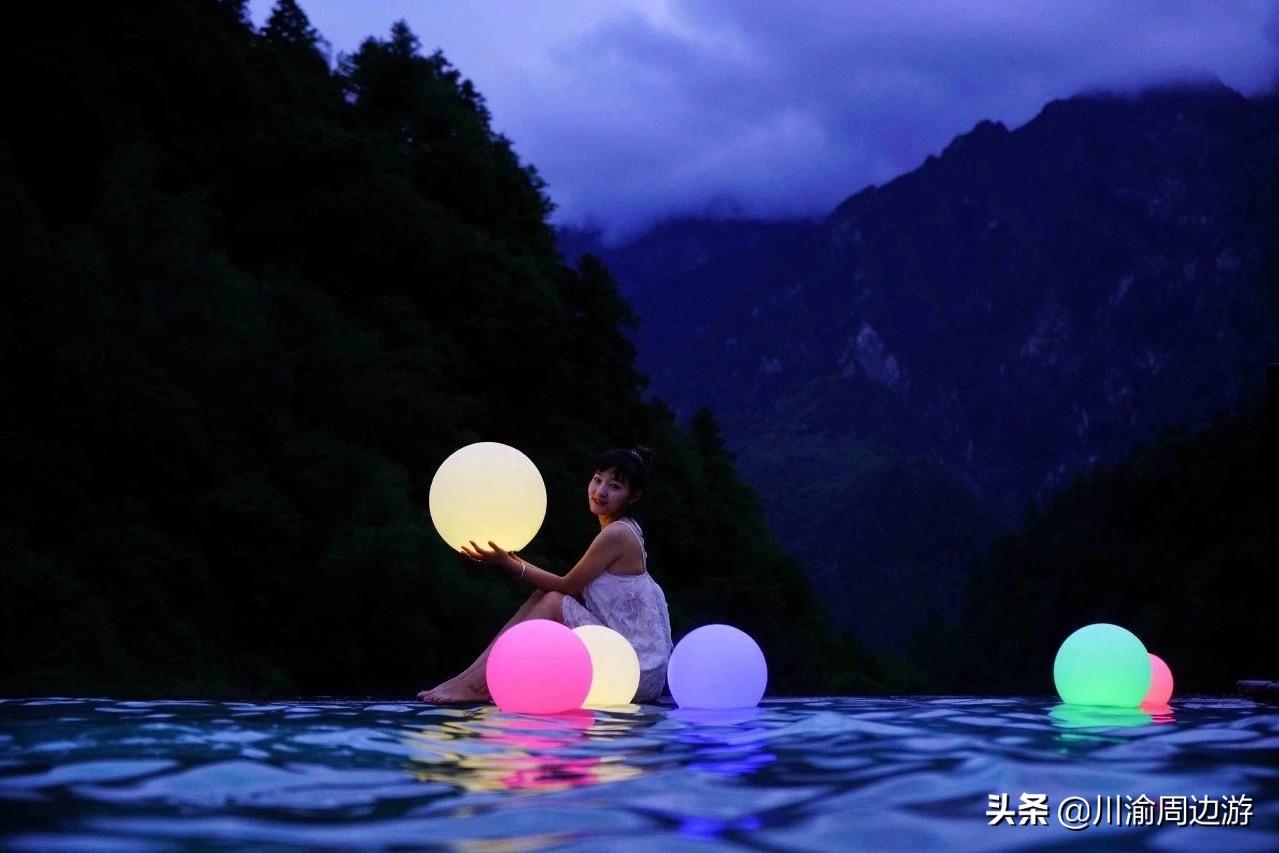 古尔沟华美温泉川西小瑞士,川西小瑞士四姑娘山美景如画