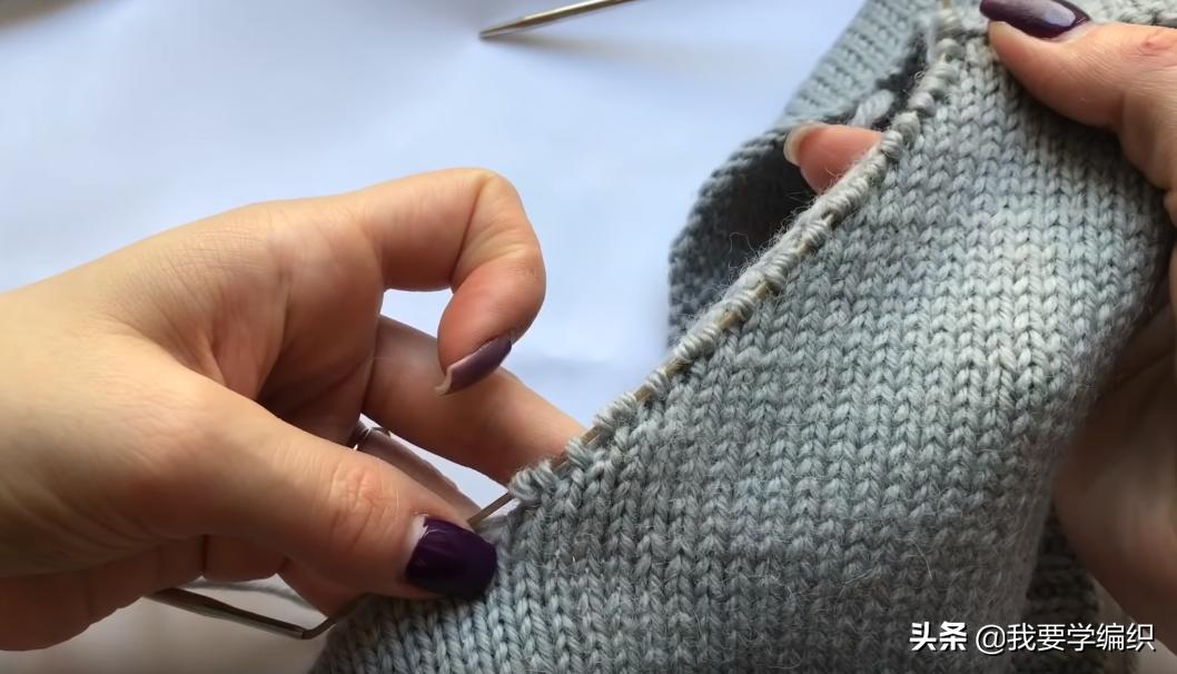 v领挑边怎么织,织毛衣织螺纹哪一个好看