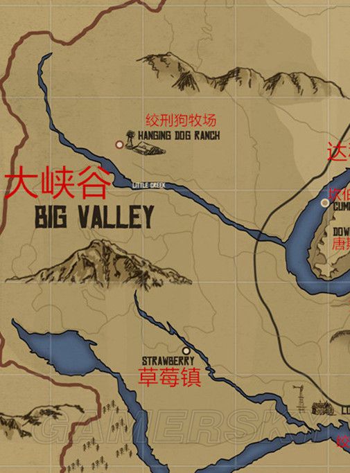《荒野大镖客2》最完整各个城镇与山川沼泽的地图位置详解