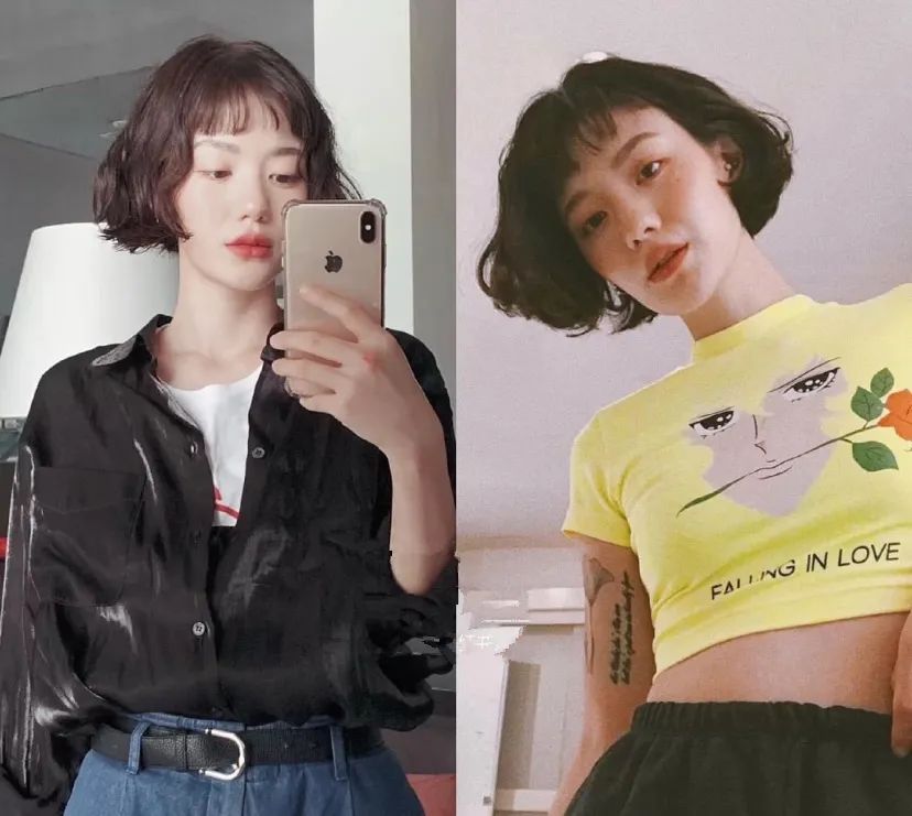 大圆脸型的女生适合剪短发,大脸女生剪短发显脸小的有哪些