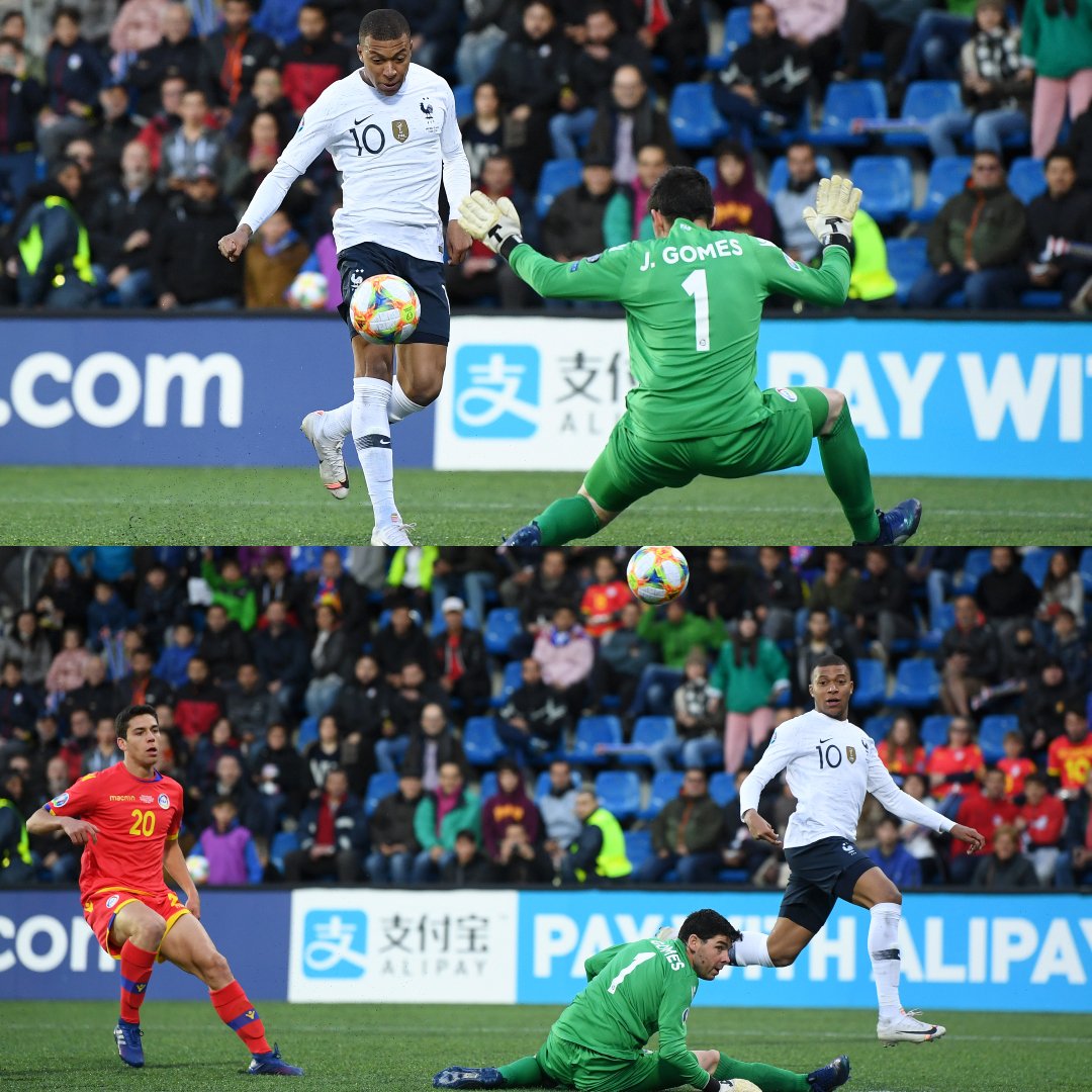 姆巴佩彩虹过人让对面暴走,姆巴佩第二个球慢放