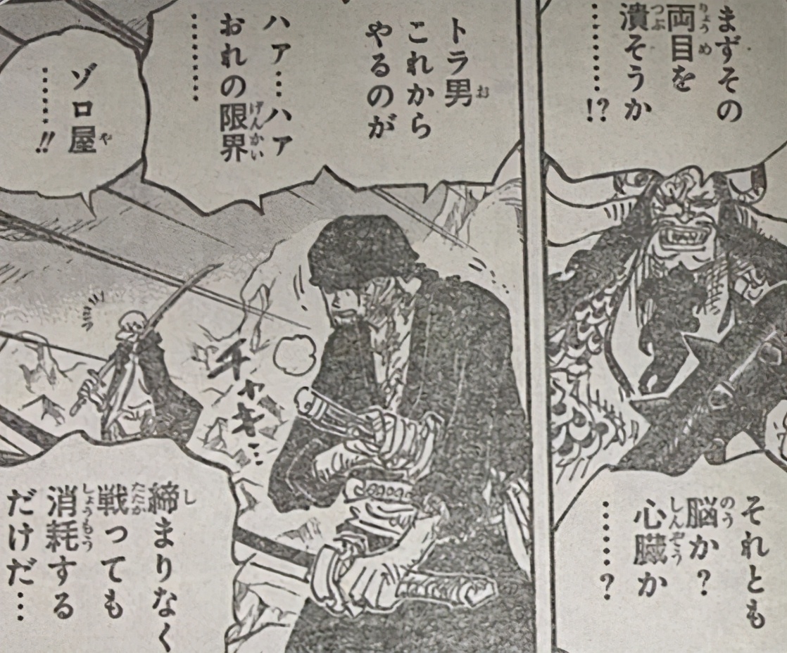 索隆用御田的刀大战凯多,海贼王1010漫画索隆招式