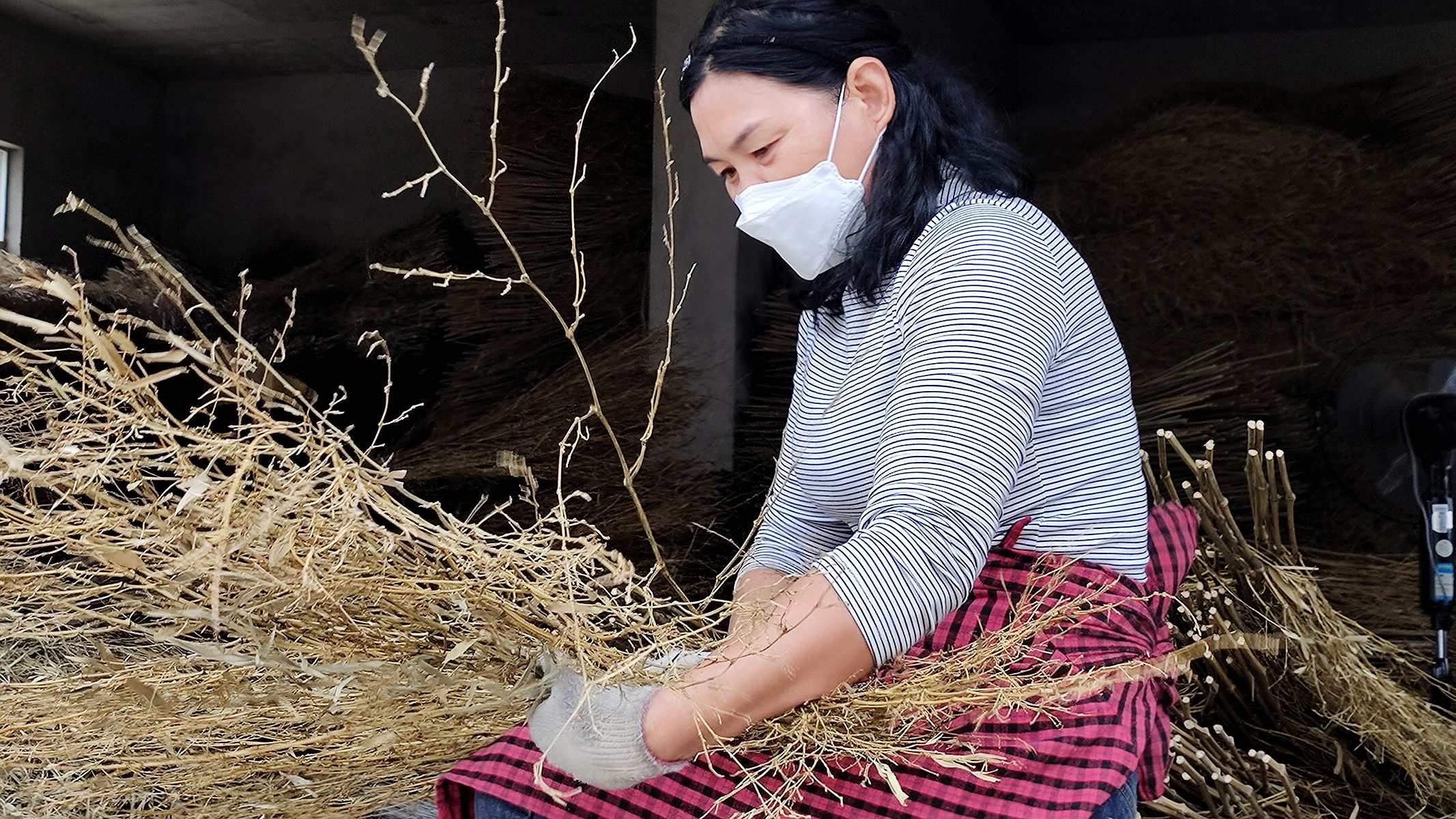绑扫把老手艺即将失传的手艺,怎么扎竹扫把最简单方法