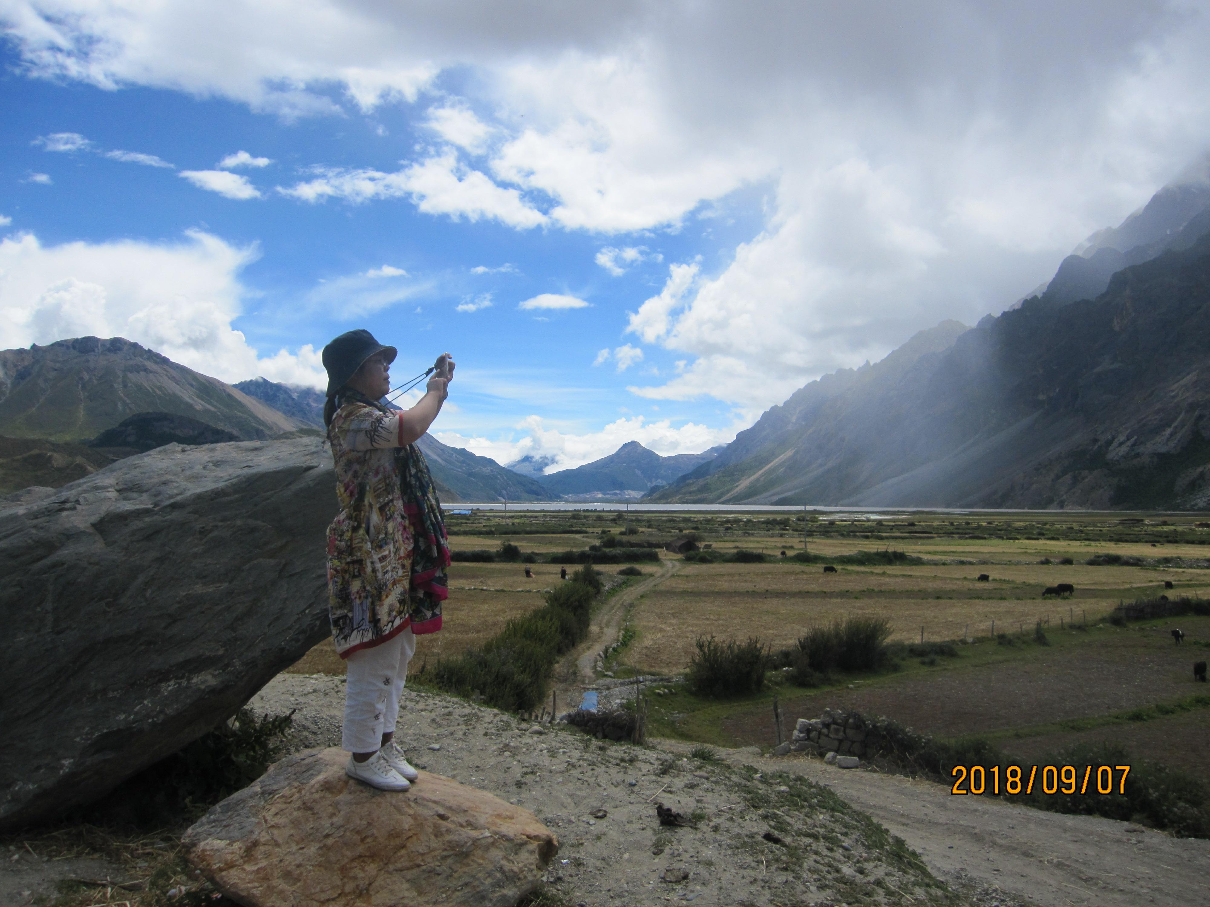 西藏第八天雪山下的然乌湖,从安徽到来西藏古冰川旅游攻略