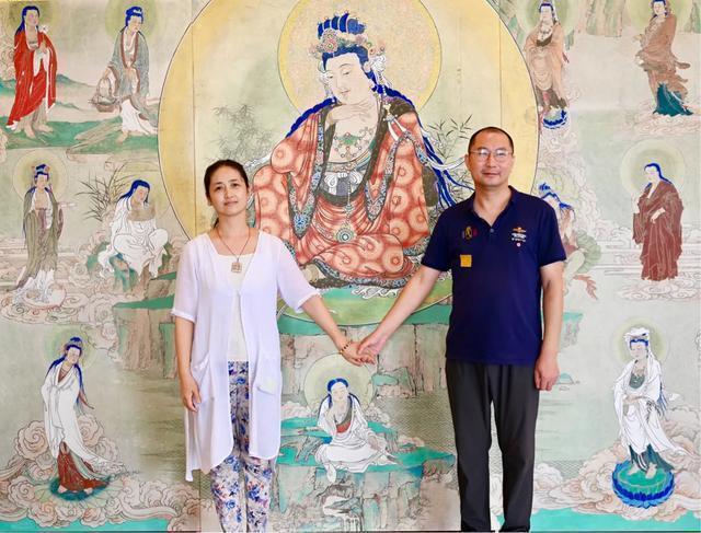 观音菩萨三十二像工笔画,观世音菩萨画像工笔画