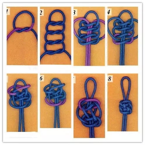 无绳结手串打结方法,文玩核桃手串绳结打法