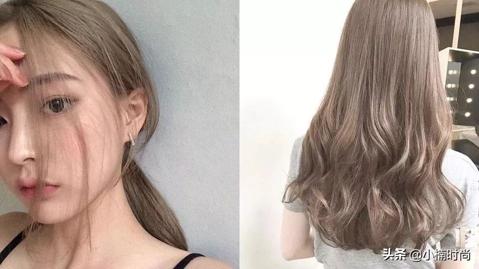 适合小姐姐的发色推荐粉棕色,韩国小姐姐灰棕发色