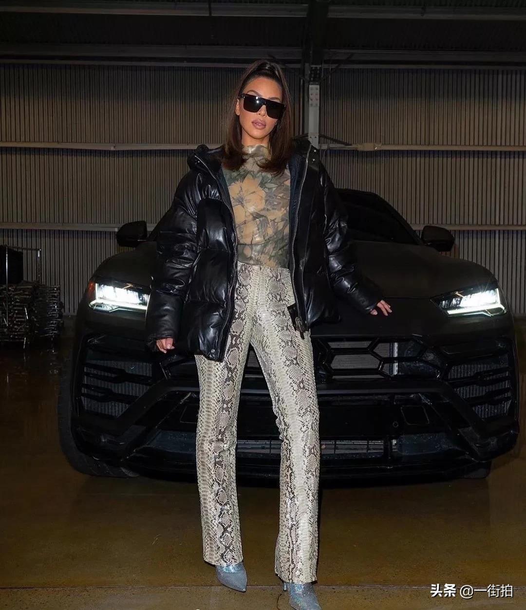 金卡戴珊芝加哥最新照,金卡戴珊科勒卡戴珊出街