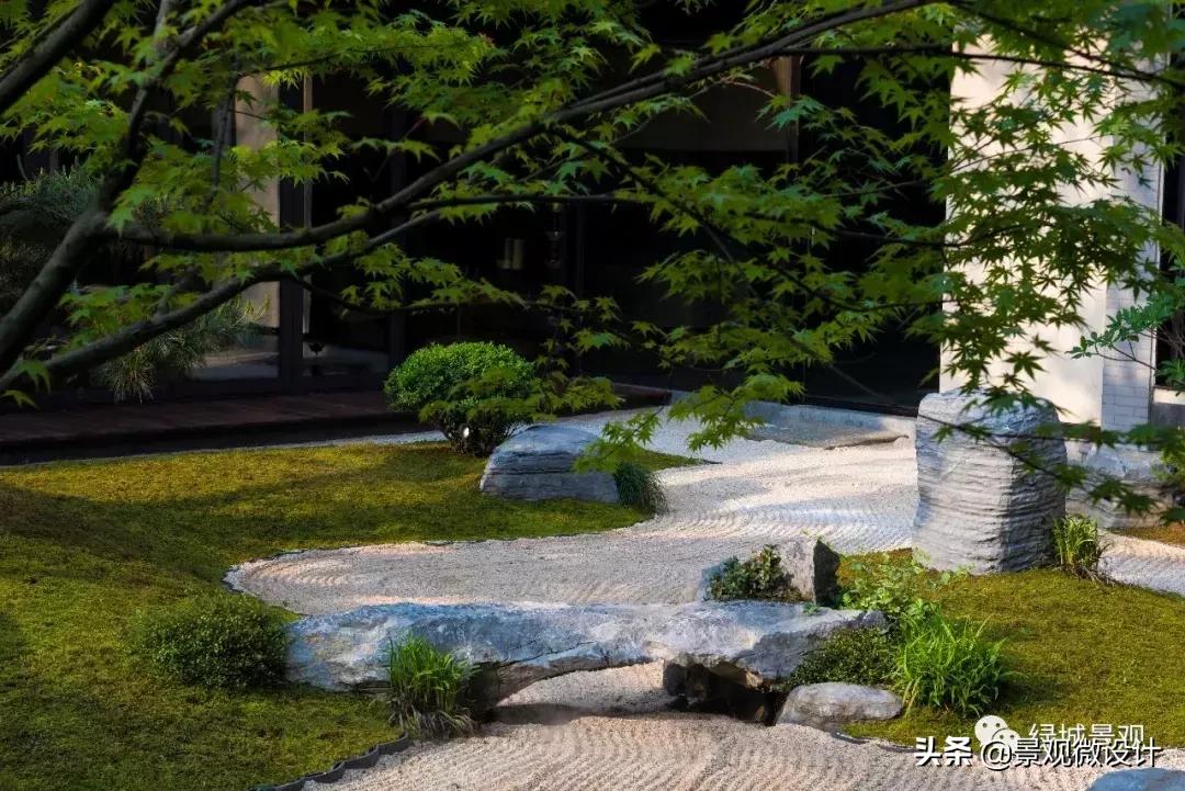 杭州日式禅意小庭院,西溪里禅意庭院效果图
