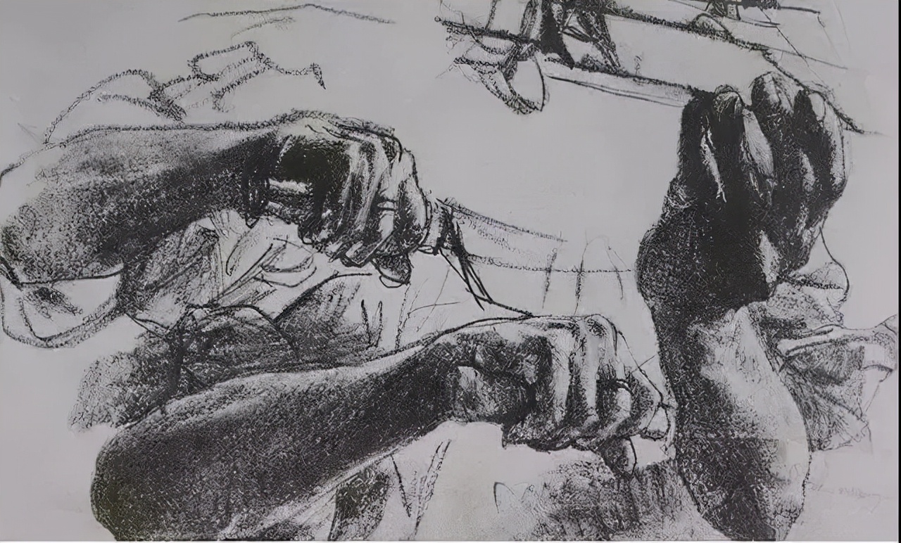 门采尔风景速写高清大图,速写临摹大师作品